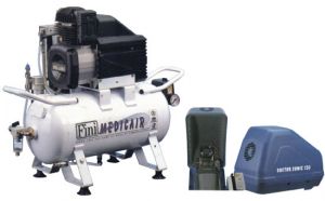 מדחס דגם פיוניר מדחס לרפואת שיניים: מדחס 25 ליטר 1.5 כ"ס מתאים ל2 כסאות